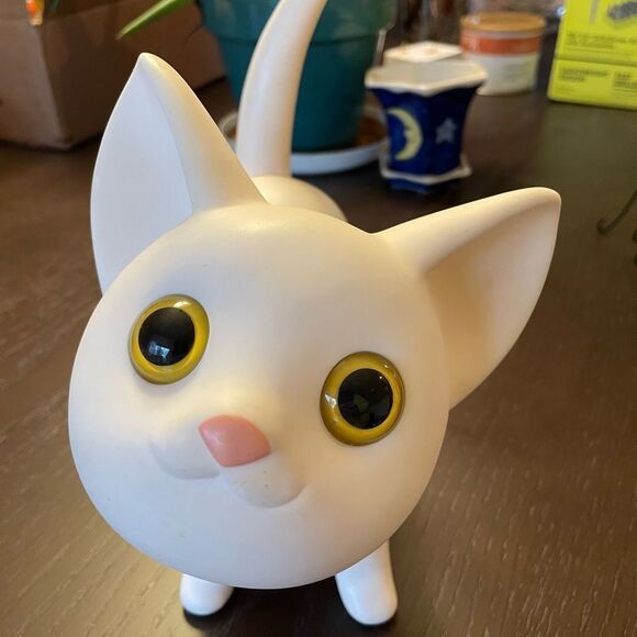 Semk KAT White Cat Original Collar Bank Cute Decor SEMK KAT - Picture 1 of 16